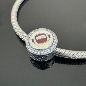 Pandora Rugby Bead Charm Travel Charm